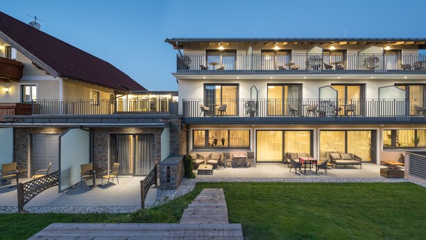 Front of property - evening/night