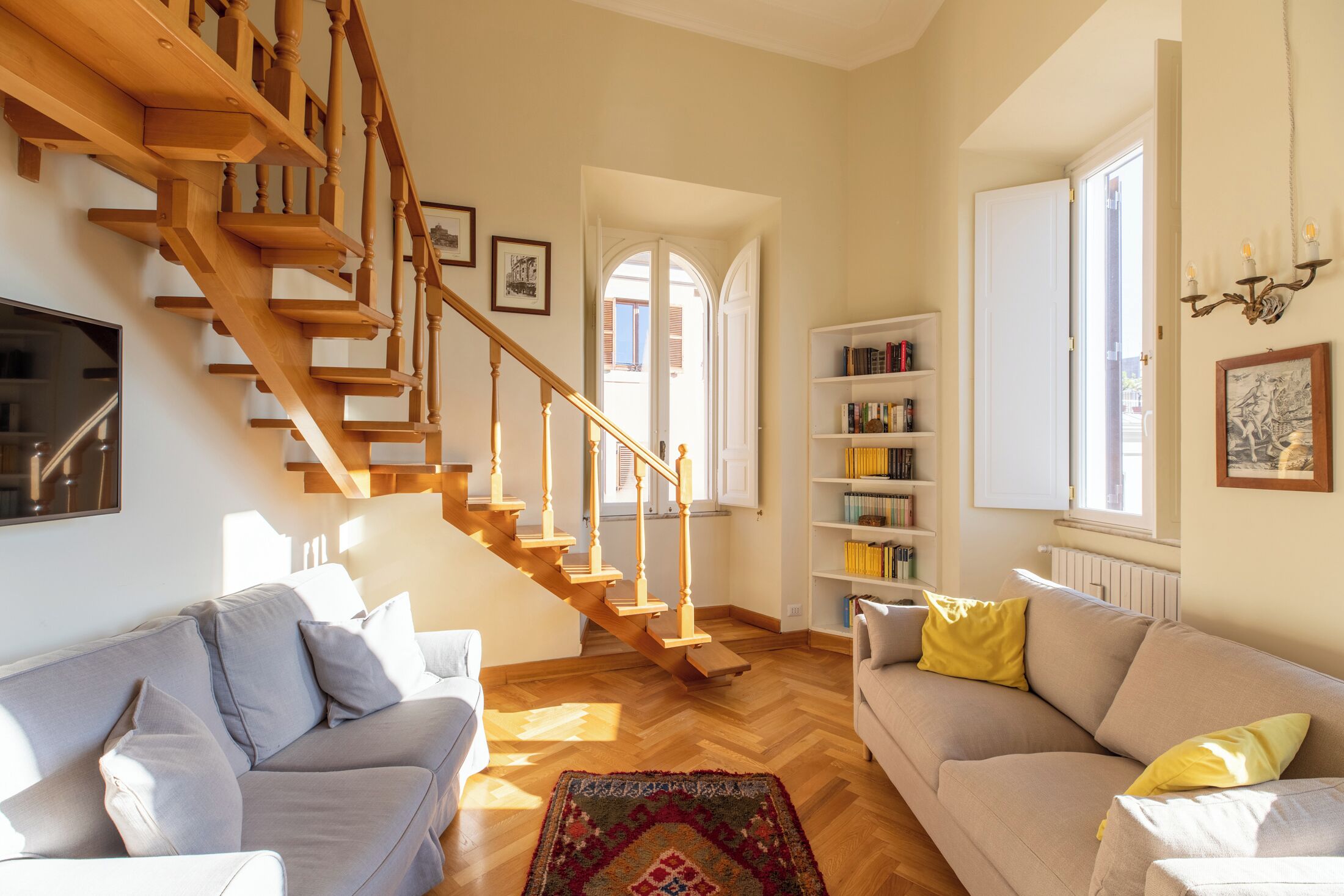 panoramic apartment | living area | 42-inch led tv with satellite channels, tv