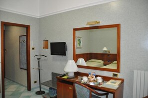 Flat-screen TV, DVD player