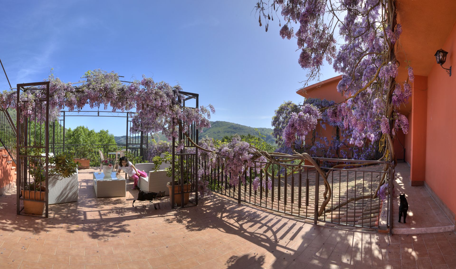 Blick von der Unterkunft