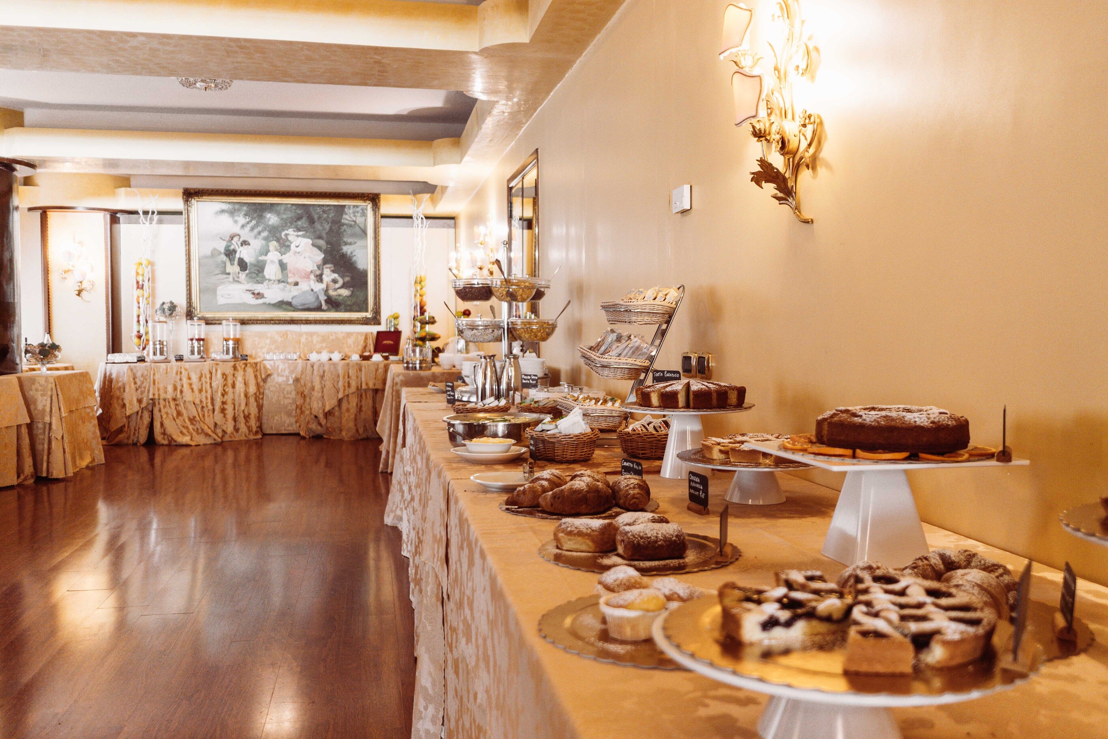 daily buffet breakfast (eur 5 per person)