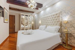 Executive-Apartment | Bettwäsche aus ägyptischer Baumwolle, hochwertige Bettwaren