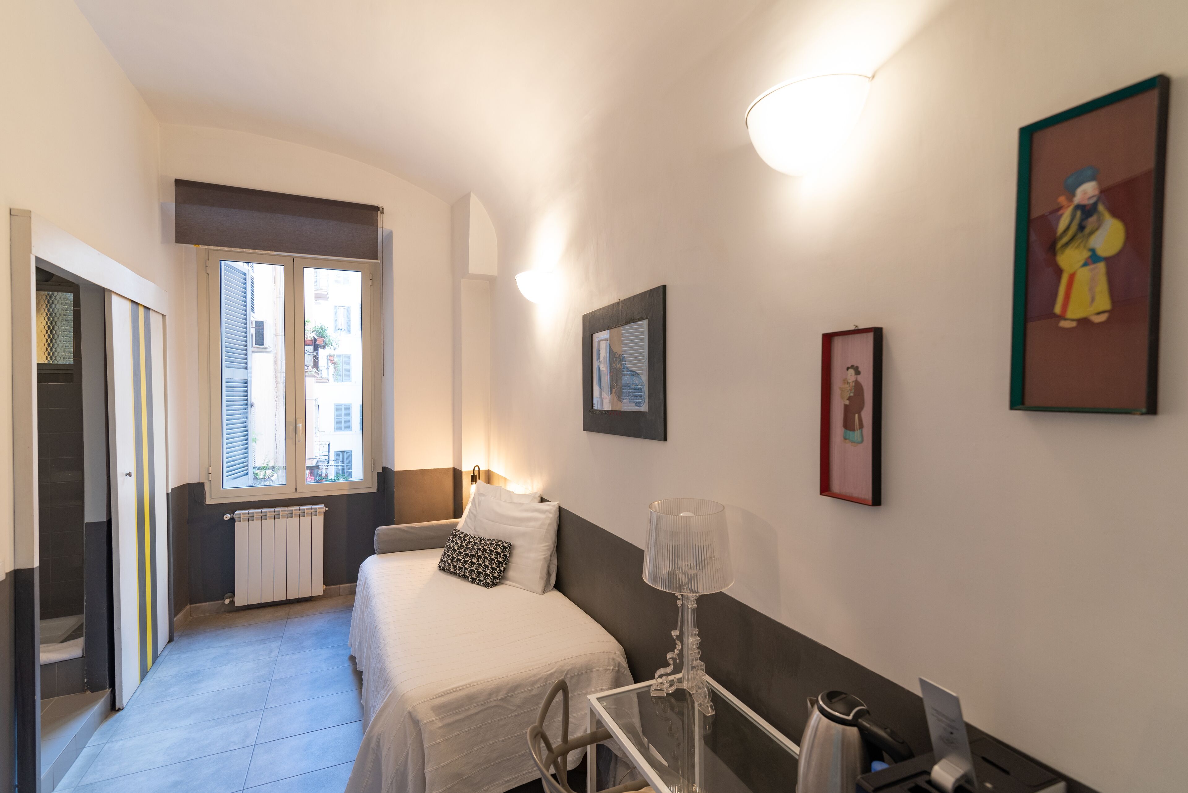 Camera singola | Biancheria da letto di alta qualità, minibar, insonorizzazione