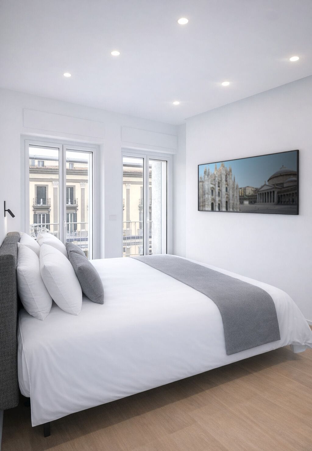 Memory-foam beds, in-room safe, desk, laptop workspace