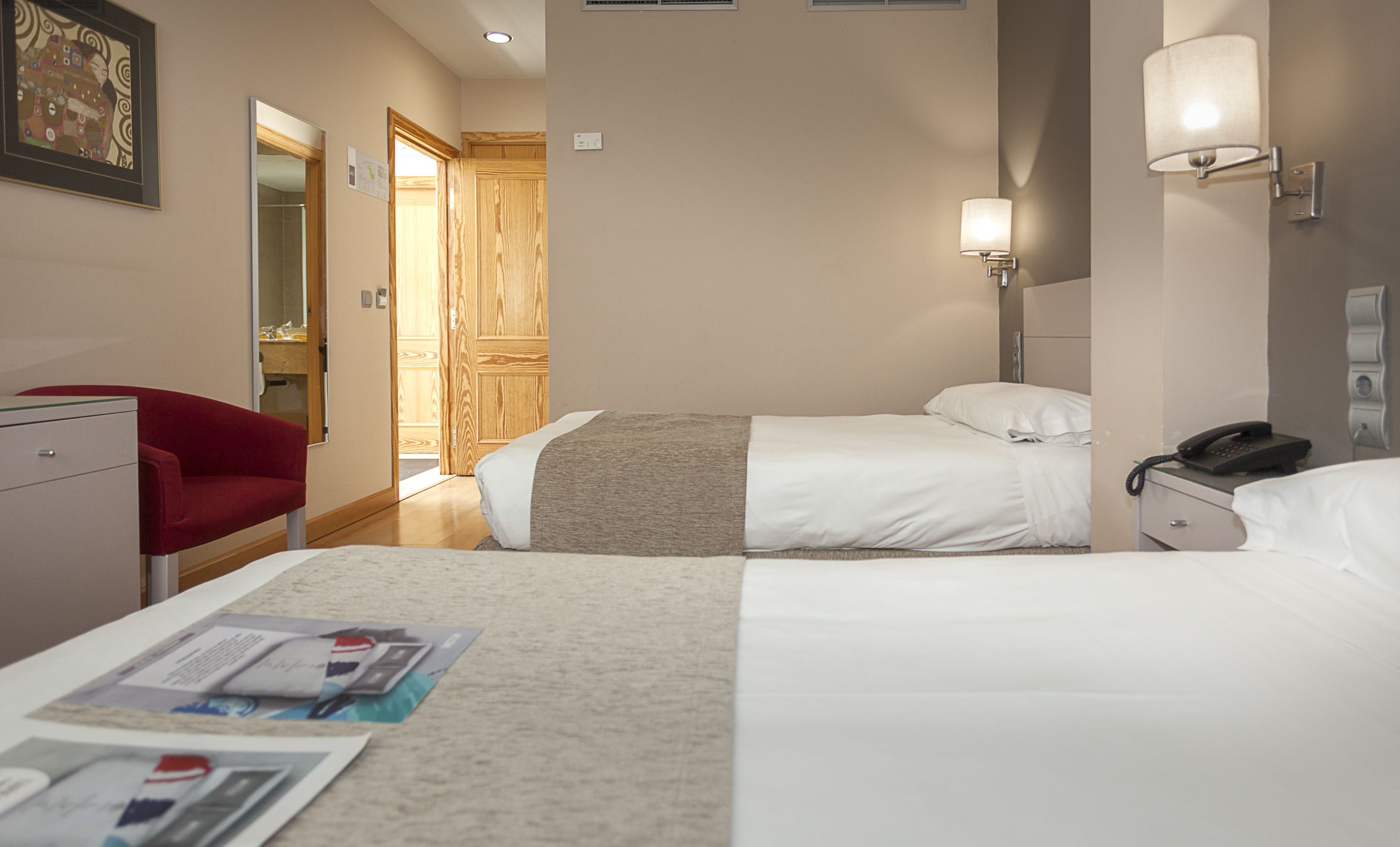 double room | in-room safe, desk, soundproofing, iron/ironing board