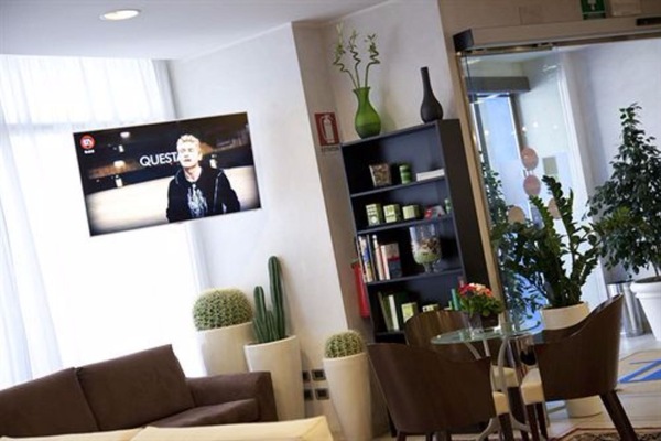 Sittområde i lobbyn