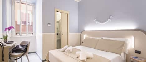 Classic Double or Twin Room (Small) | Egyptian cotton sheets, down comforters, memory foam beds, in-room safe