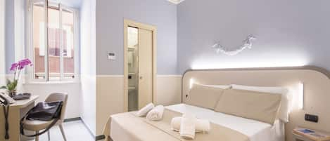 Classic Double or Twin Room (Small) | Egyptian cotton sheets, down duvets, memory-foam beds, in-room safe