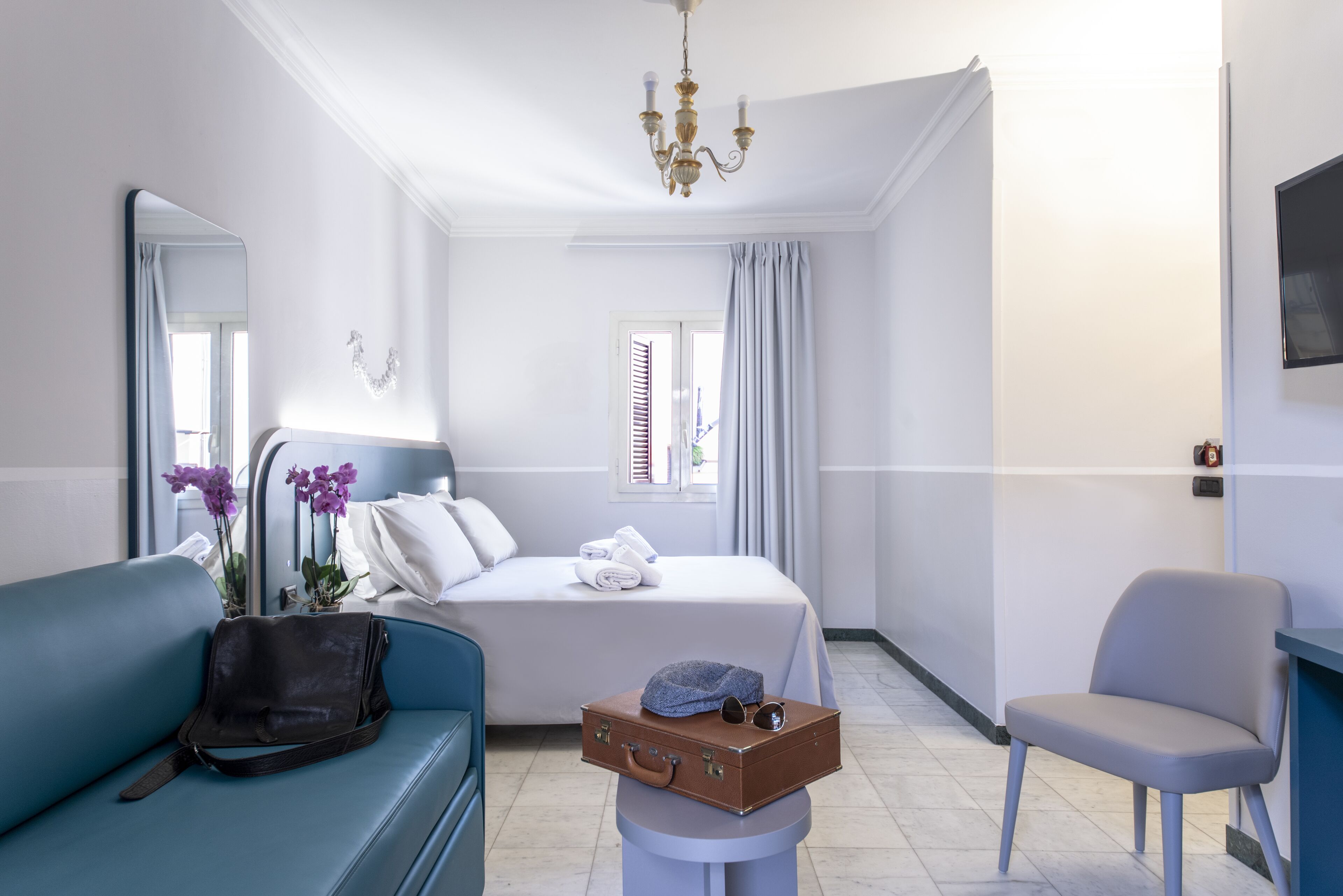 Camera Deluxe con letto matrimoniale o 2 letti singoli, terrazzo | Biancheria in cotone egiziano, copriletto in piuma