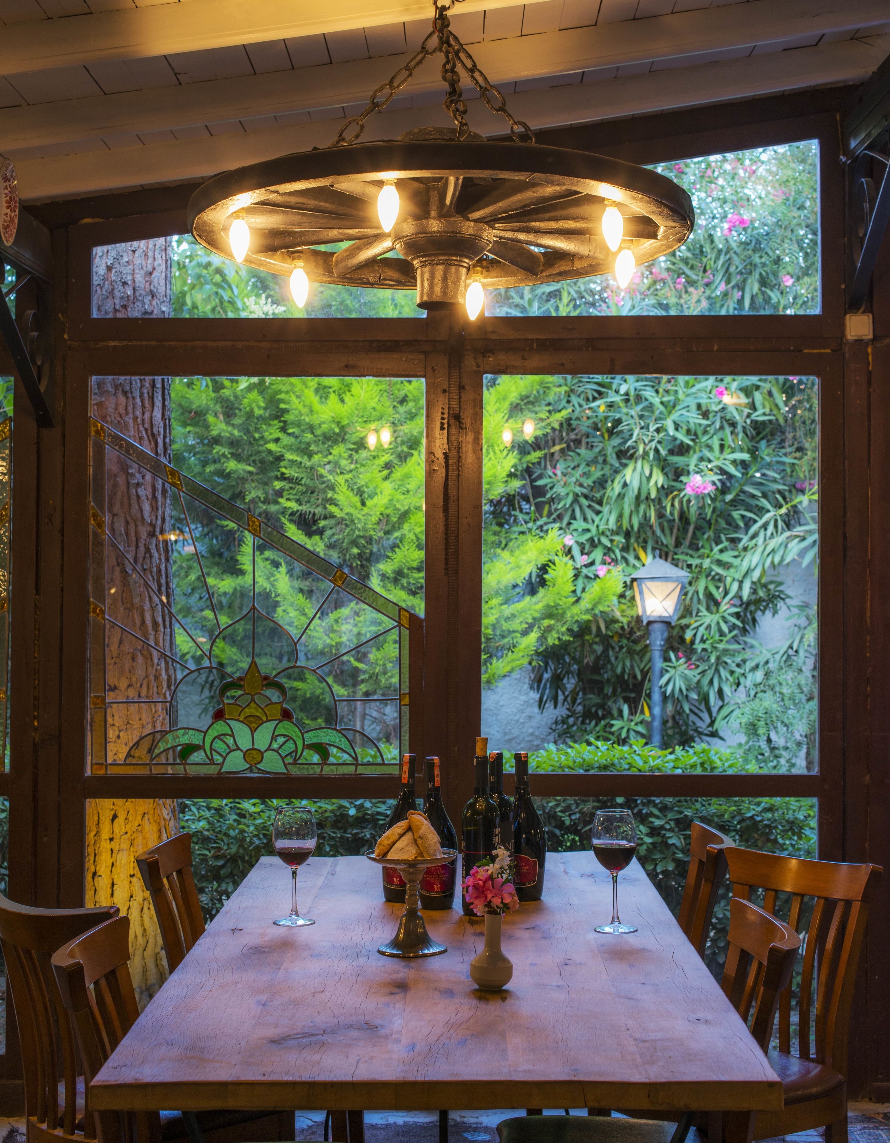 breakfast, lunch, dinner served; local cuisine, garden views