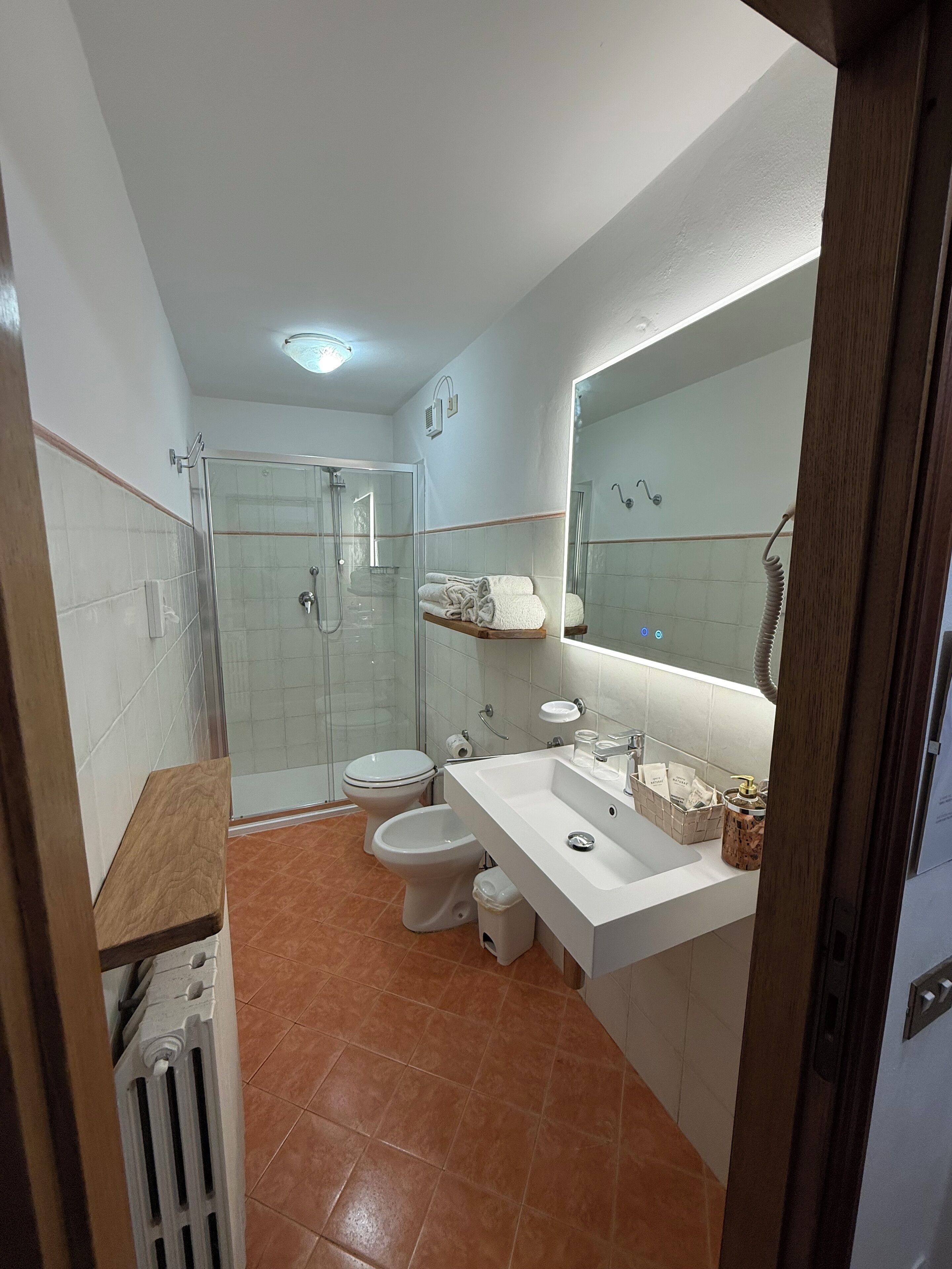 Double Room | Bathroom | Shower, rainfall showerhead, free toiletries, hair dryer