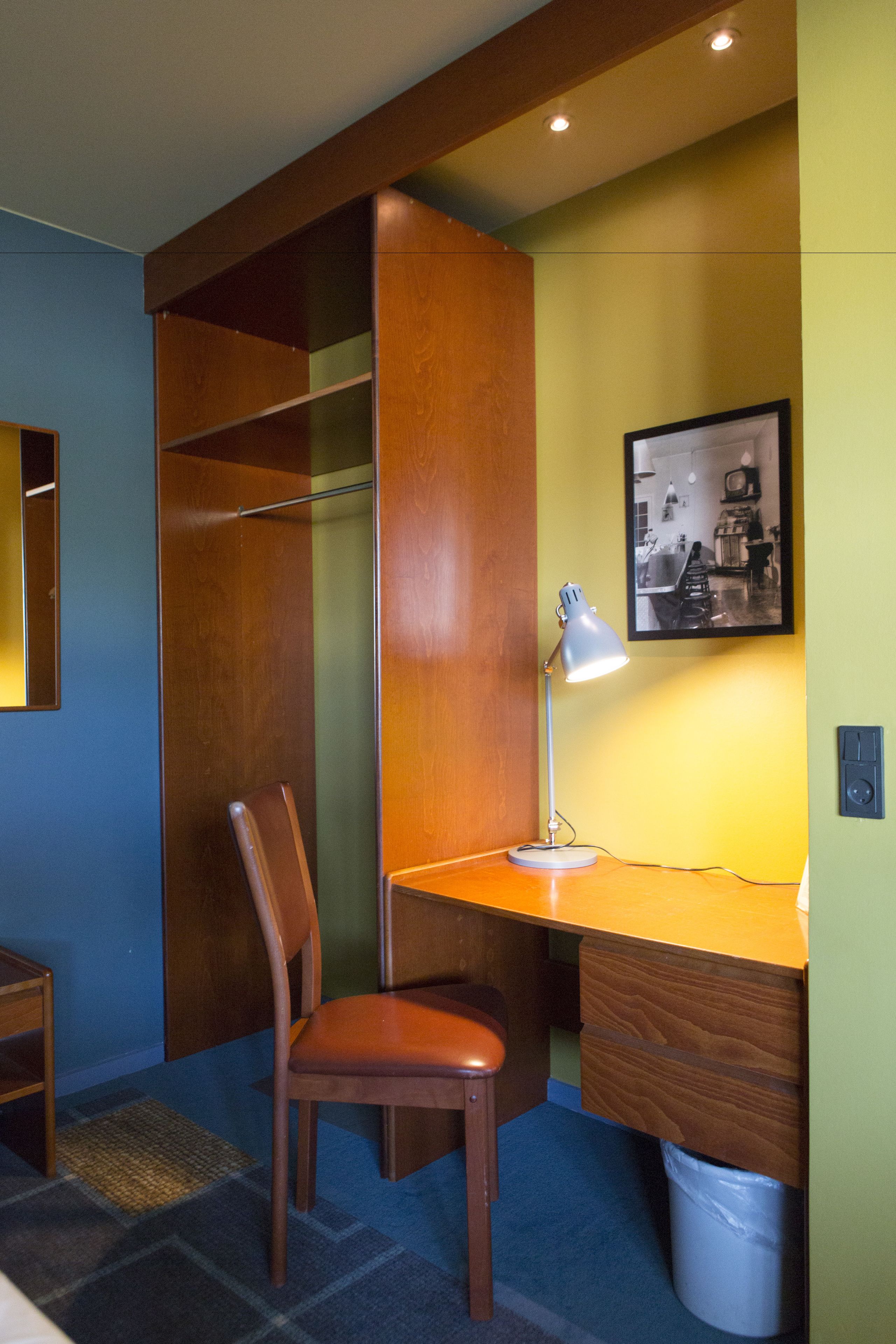 individually decorated, individually furnished, iron/ironing board