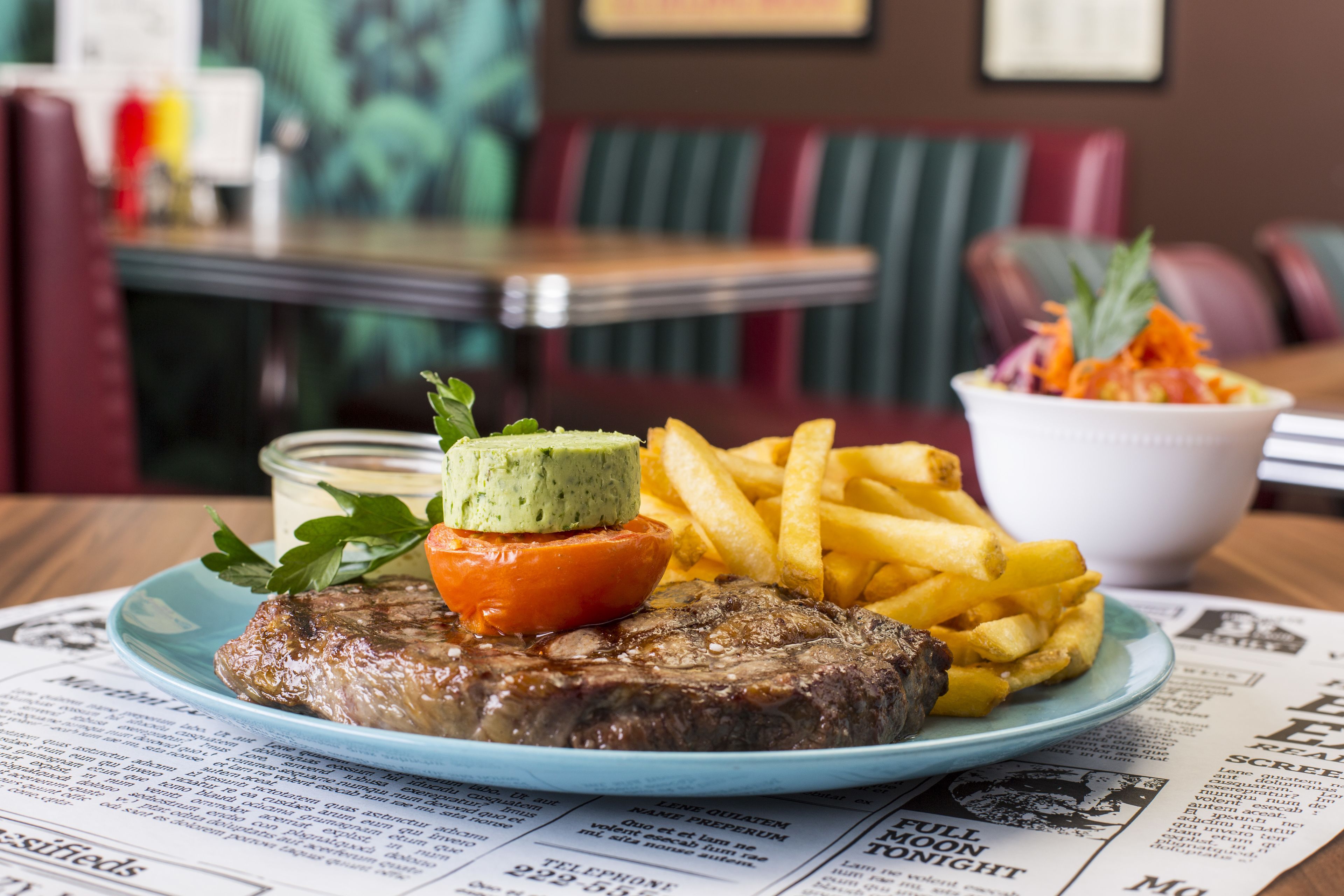 breakfast, lunch, dinner served; american cuisine