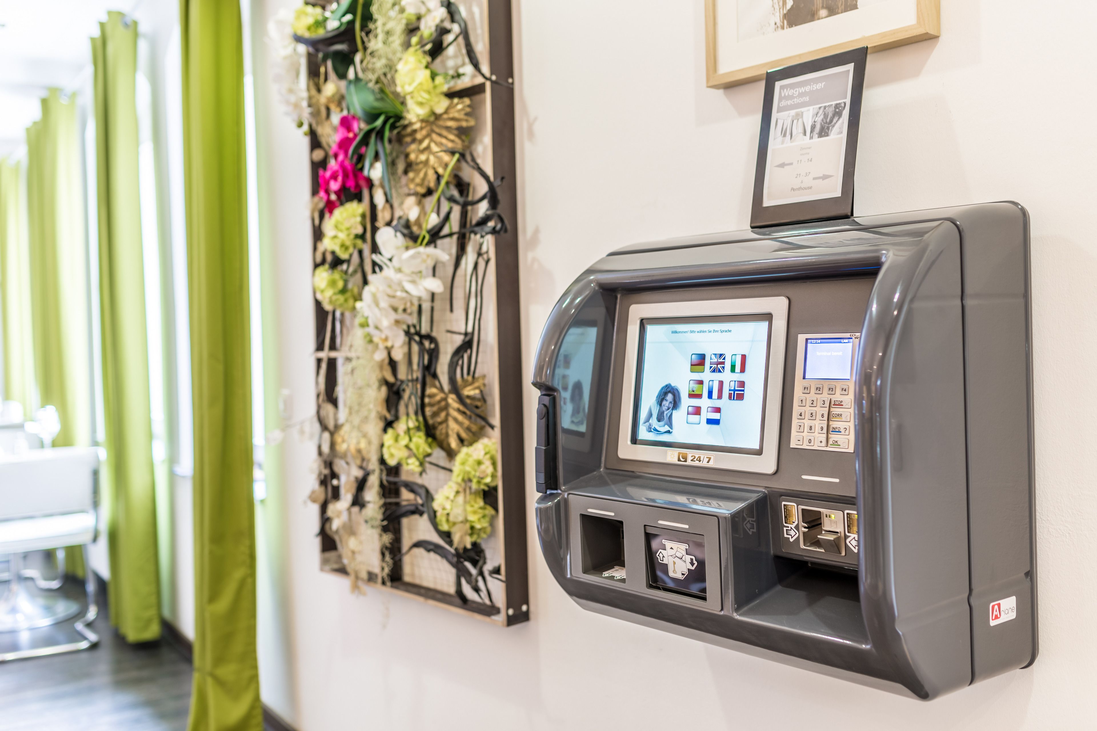 check-in/check-out kiosk