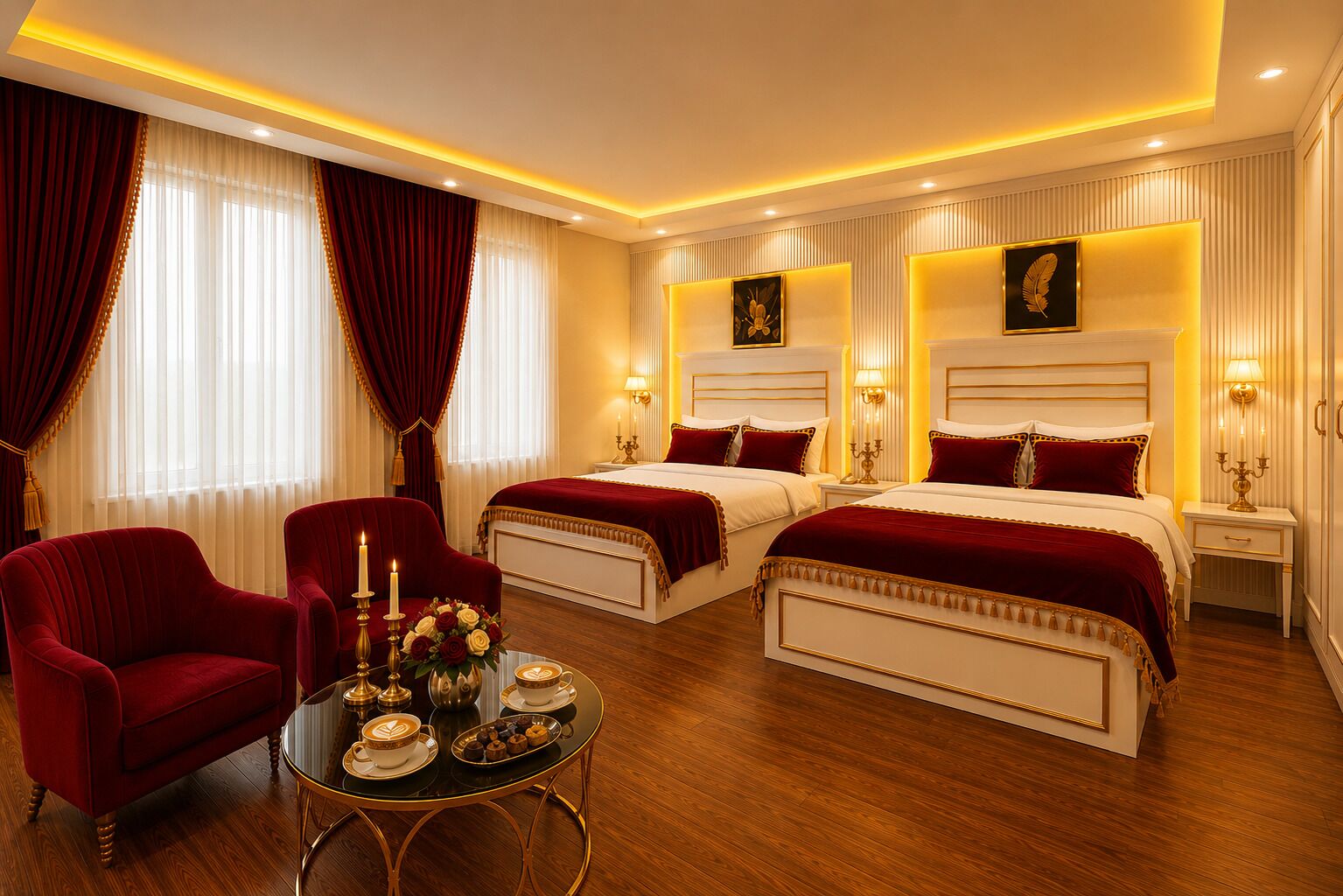 Deluxe Suite | Egyptian cotton sheets, premium bedding, down duvets