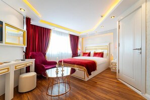 Phòng đôi Exclusive, quang cảnh biển | Bộ trải giường bằng vải cotton Ai Cập, bộ đồ giường cao cấp 