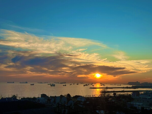 Blick von der Unterkunft