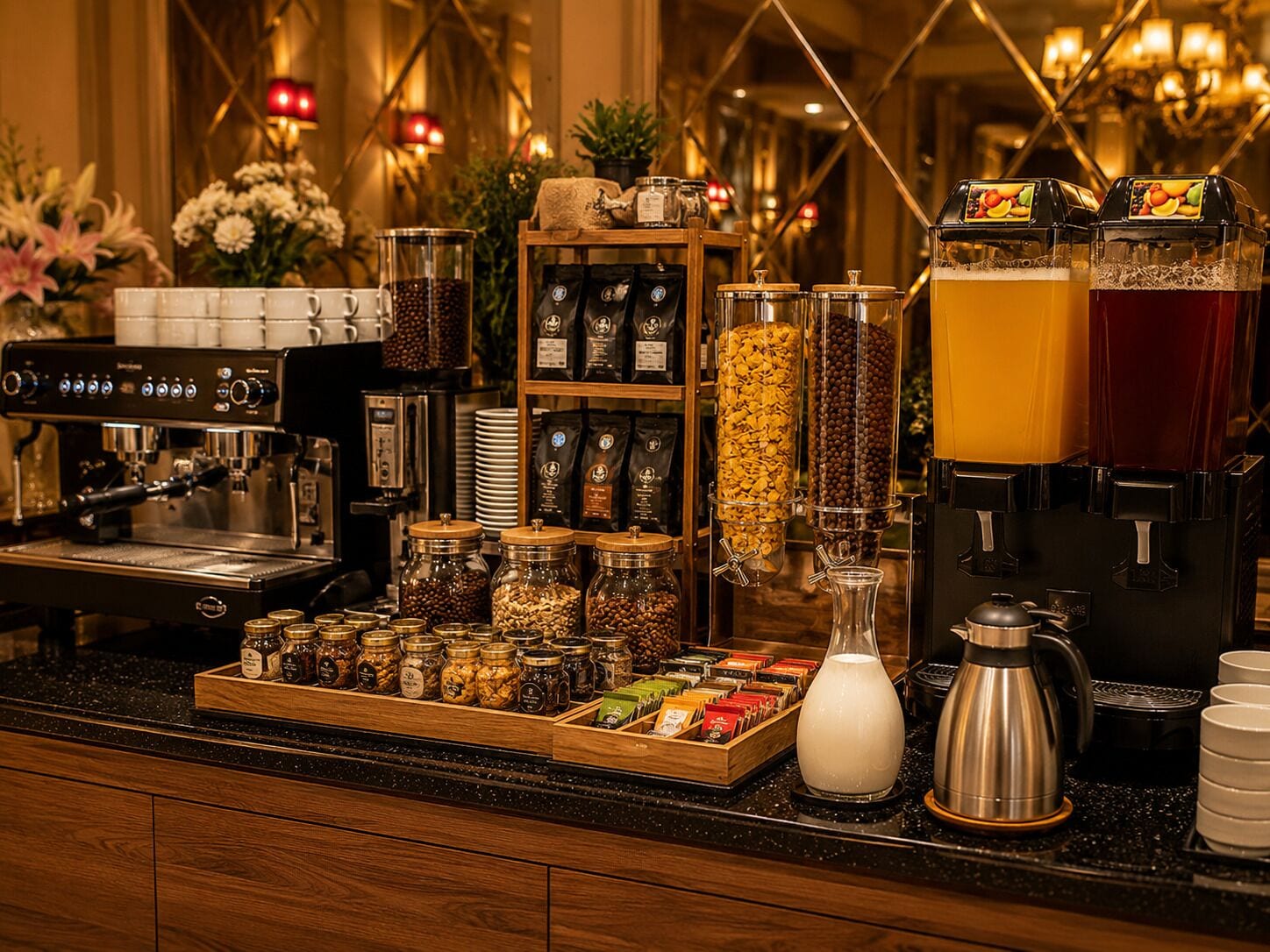 Tägliches inbegriffenes Frühstücksbuffet