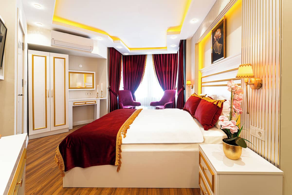 Deluxe Double Room | 1 bilik tidur, cadar kapas Mesir, peralatan tempat tidur premium