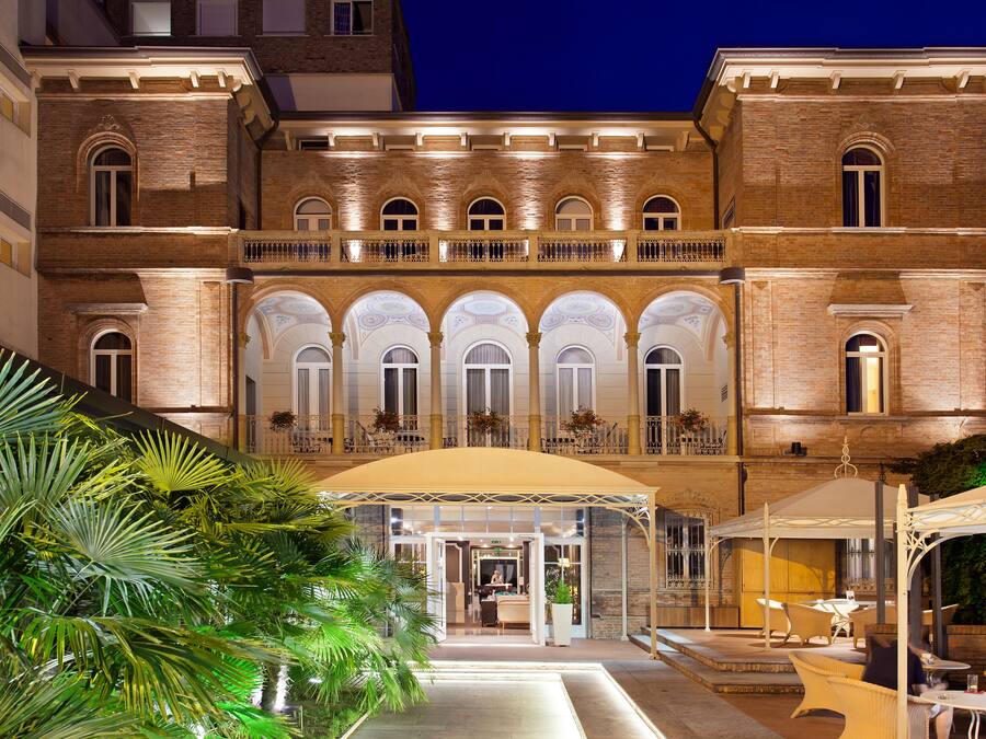 Front of property – evening/night