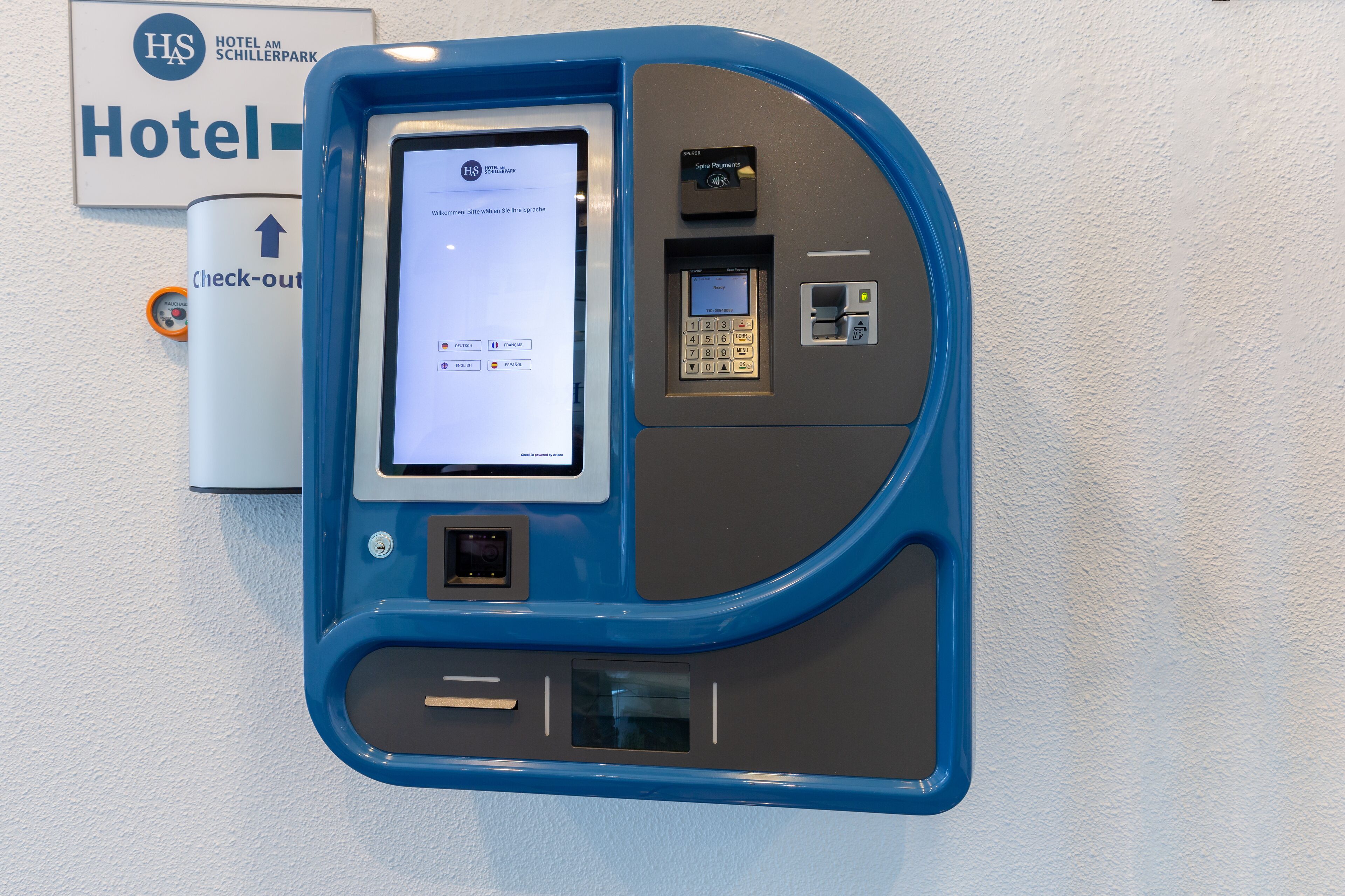 check-in/check-out kiosk