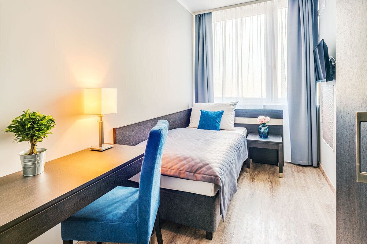 Desk, iron/ironing board (on request), cribs (surcharge), WiFi (free)