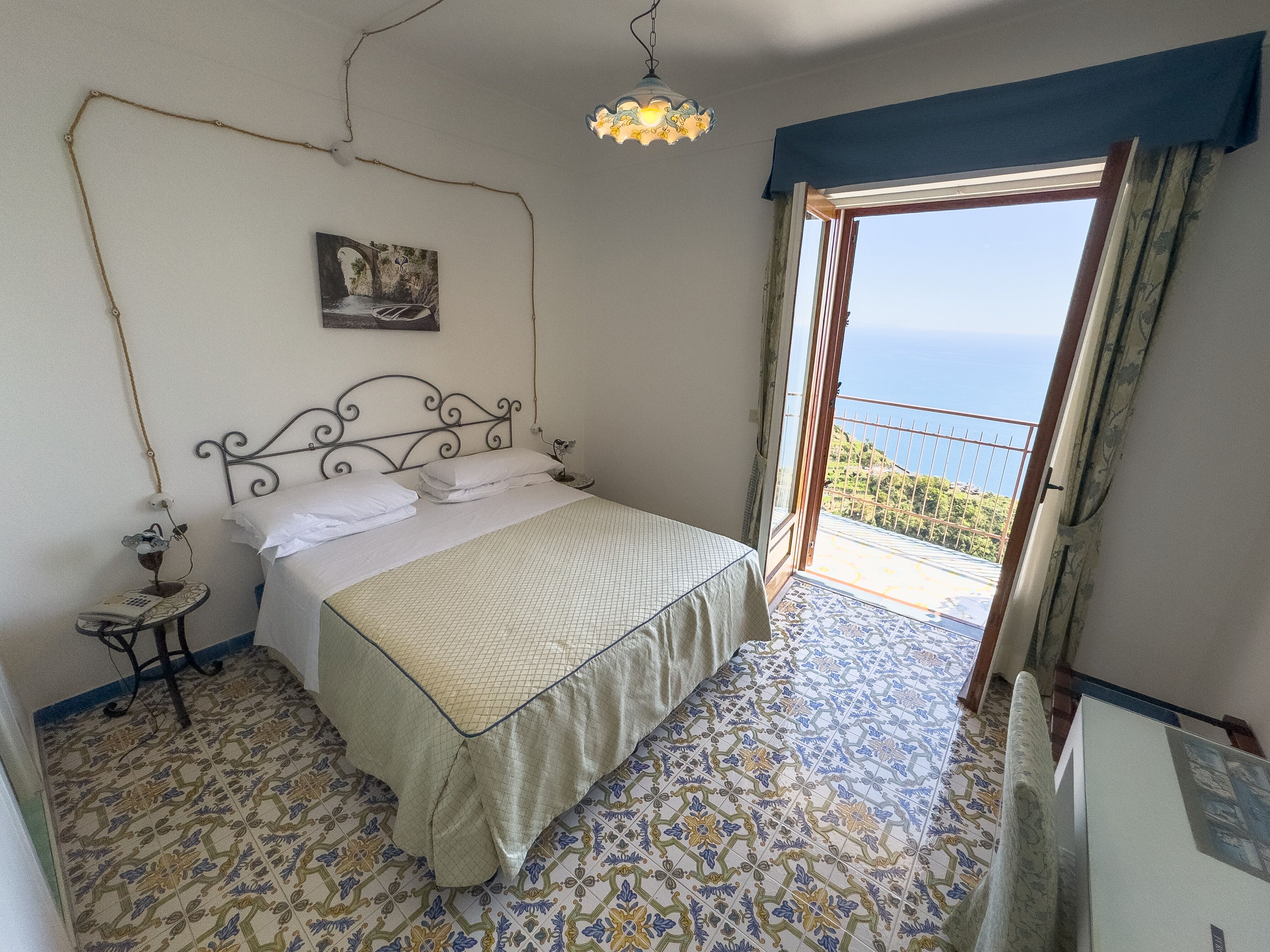 Double Room, Sea View, Annex Building (Balcony and Small Terrace) | Frette Italian sheets, memory foam beds, minibar, in-room safe