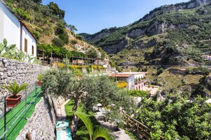 Outdoor banquet area