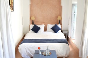 Superior kamer, 1 twee- of 2 eenpersoonsbedden (Oleander) | Lakens van Egyptisch katoen, luxe beddengoed, een kluis op de kamer