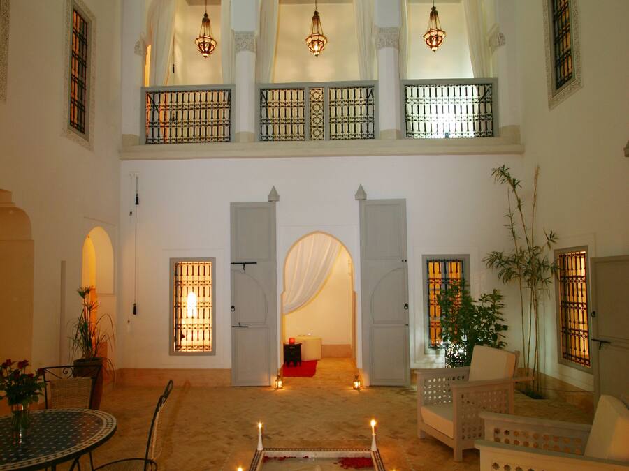 Café da manhã, almoço e jantar; culinária marroquina