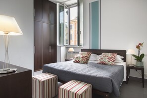Apartment, 2 Bedrooms (ACQUA) | Premium bedding, in-room safe, free WiFi, bed sheets - Residenza Termini (Rome)