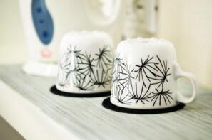 Dusj, hårføner, bidé og håndklær