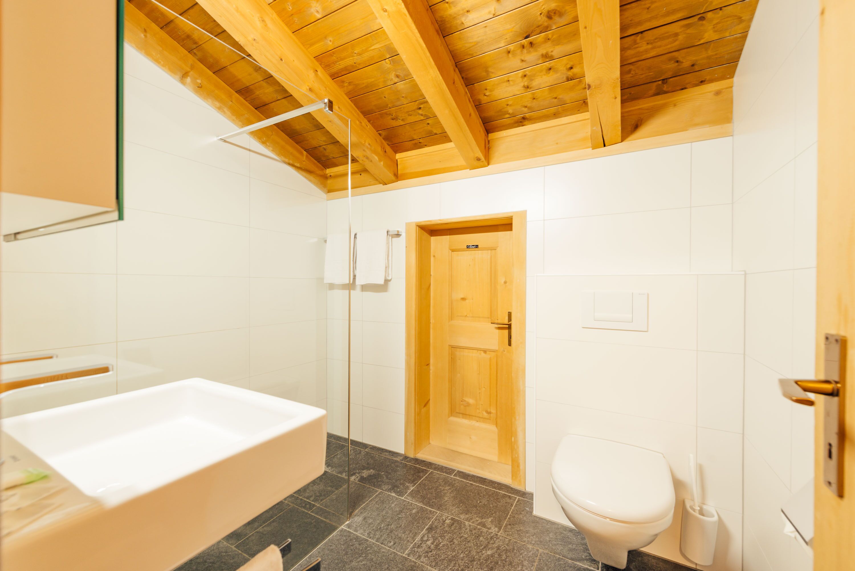 apartment (4 beds) | bathroom | shower, free toiletries, hair dryer, towels