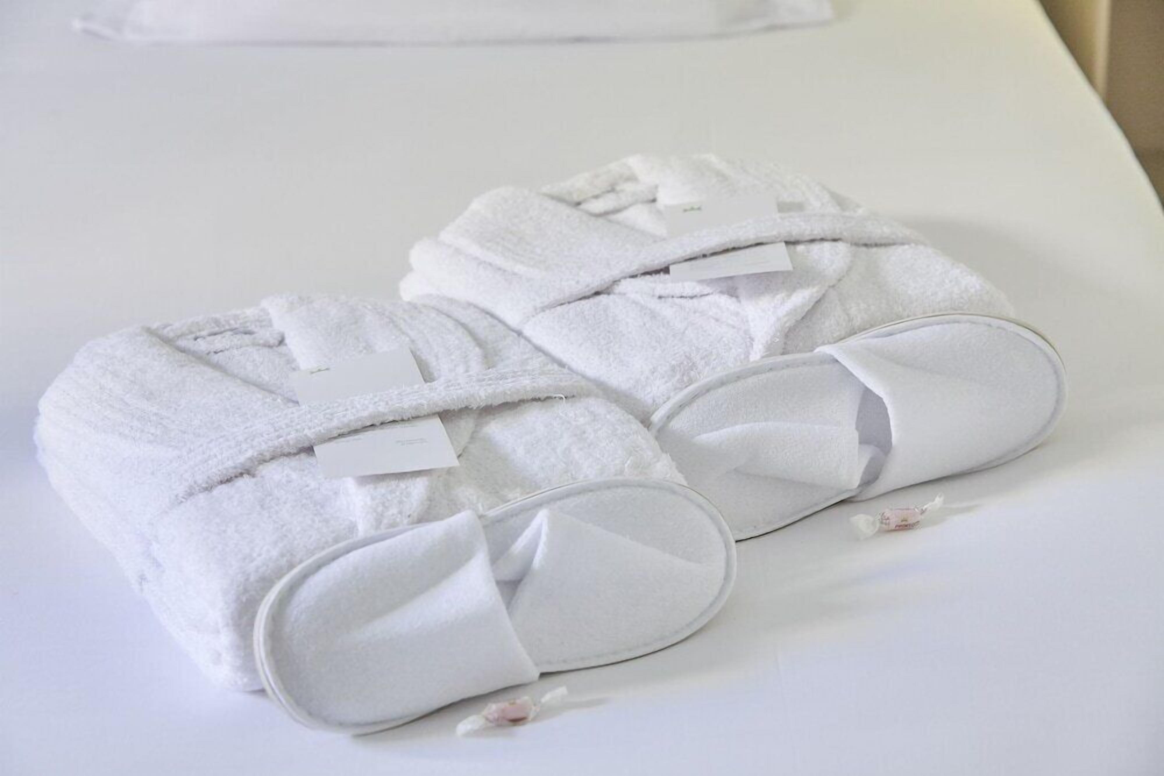 free toiletries, hair dryer, towels