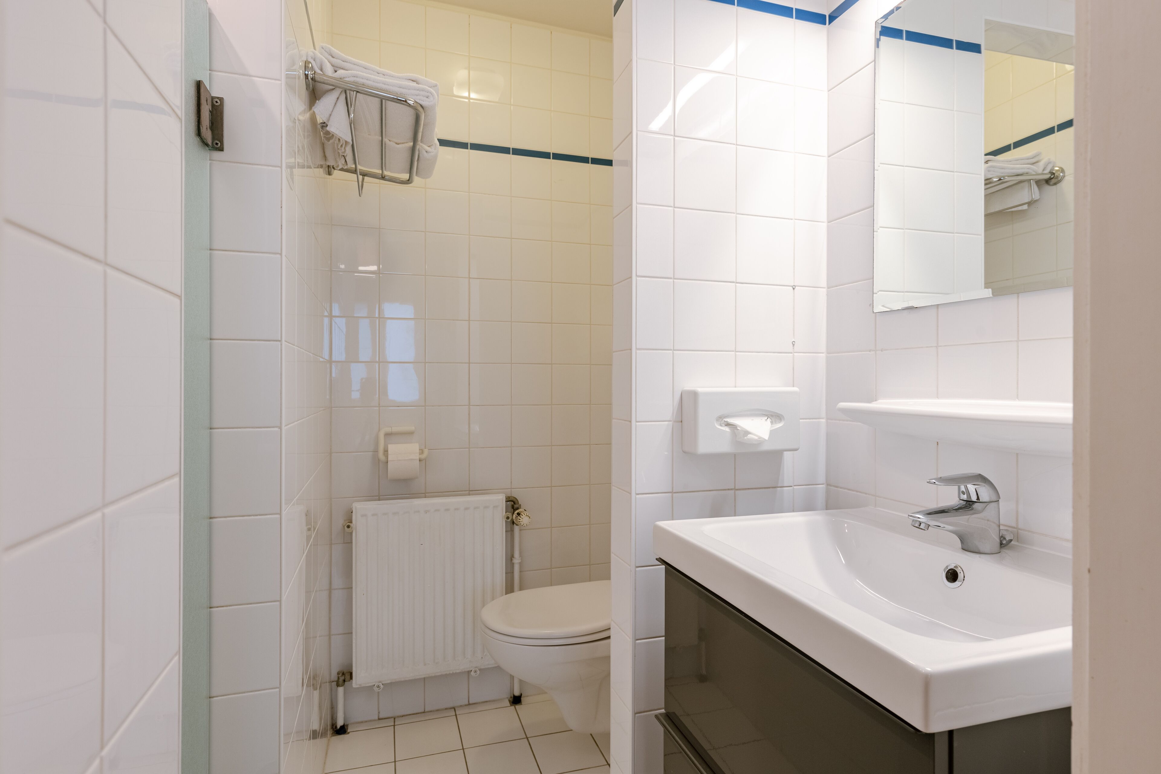 double or twin room | bathroom | separate bathtub and shower, free toiletries, hair dryer, towels