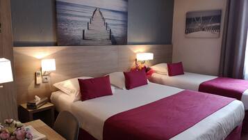 Coffres-forts dans les chambres, bureau, rideaux occultants