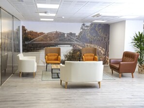 Sitteområde i lobbyen