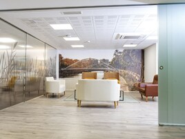 Sala de estar en el lobby