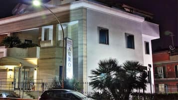 Front of property – evening/night