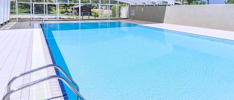 Indoor pool, outdoor pool