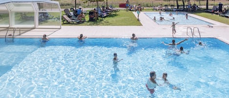 Indoor pool, outdoor pool