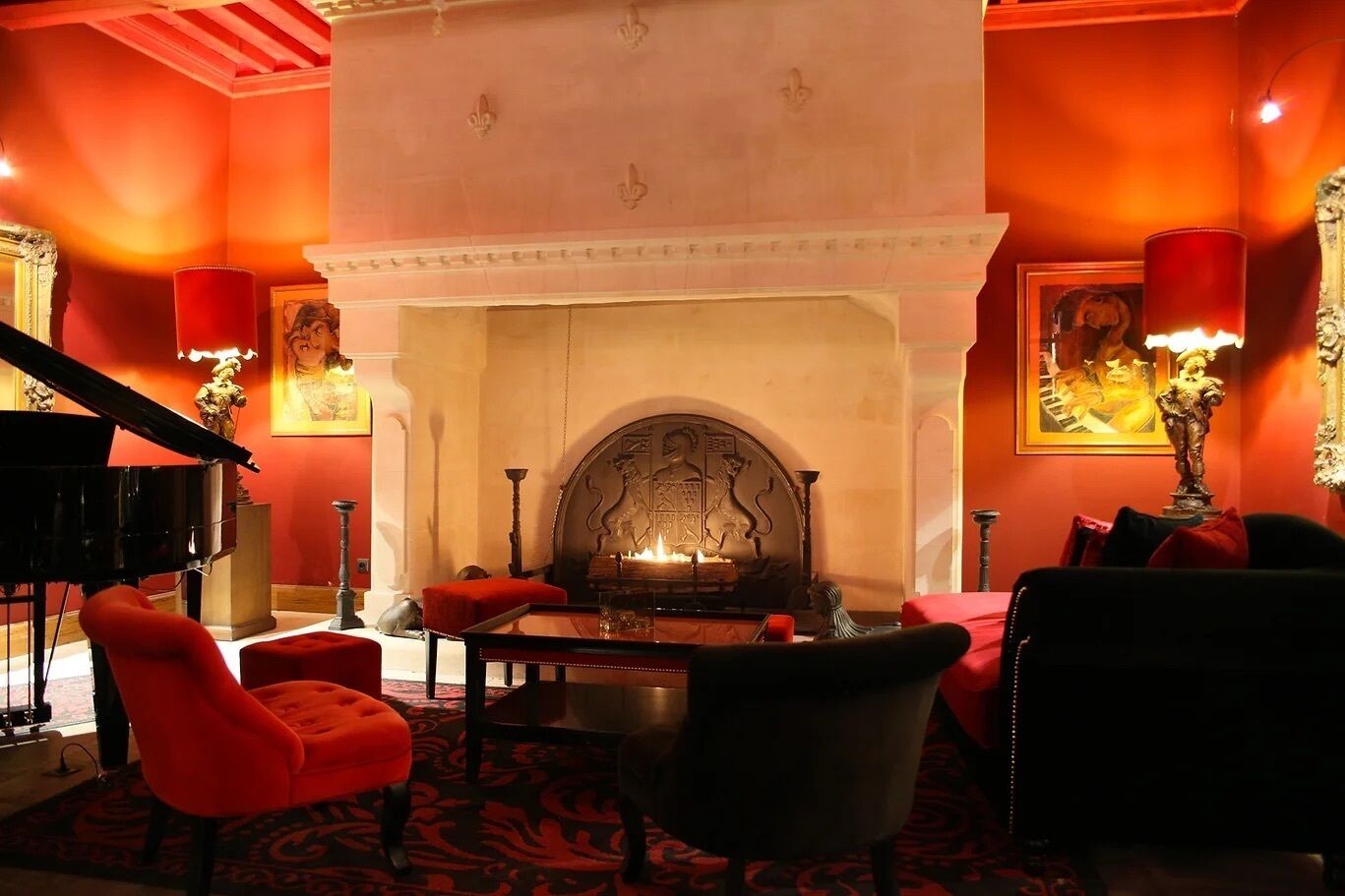 Serveert lunch en diner, Franse gerechten