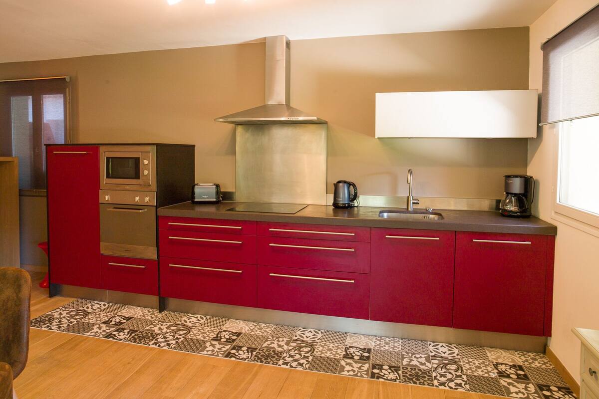 family house, terrace, garden view | private kitchen | coffee/tea maker, electric kettle