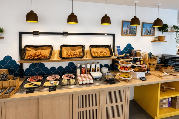Free daily buffet breakfast