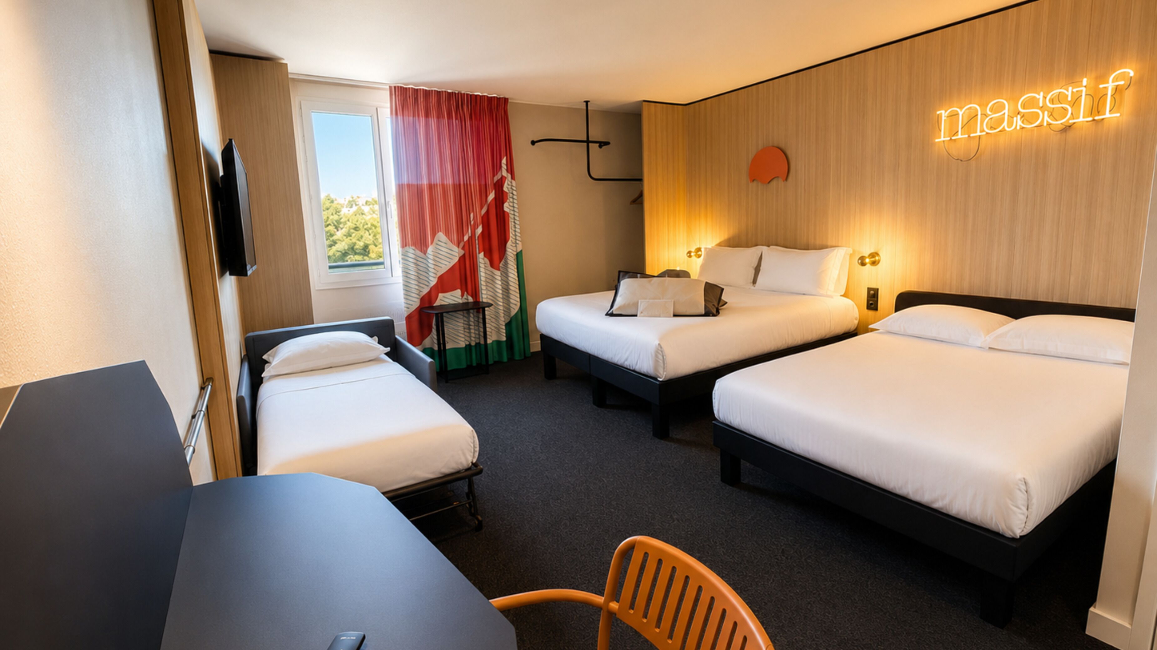 1 habitación y ropa de cama de alta calidad 