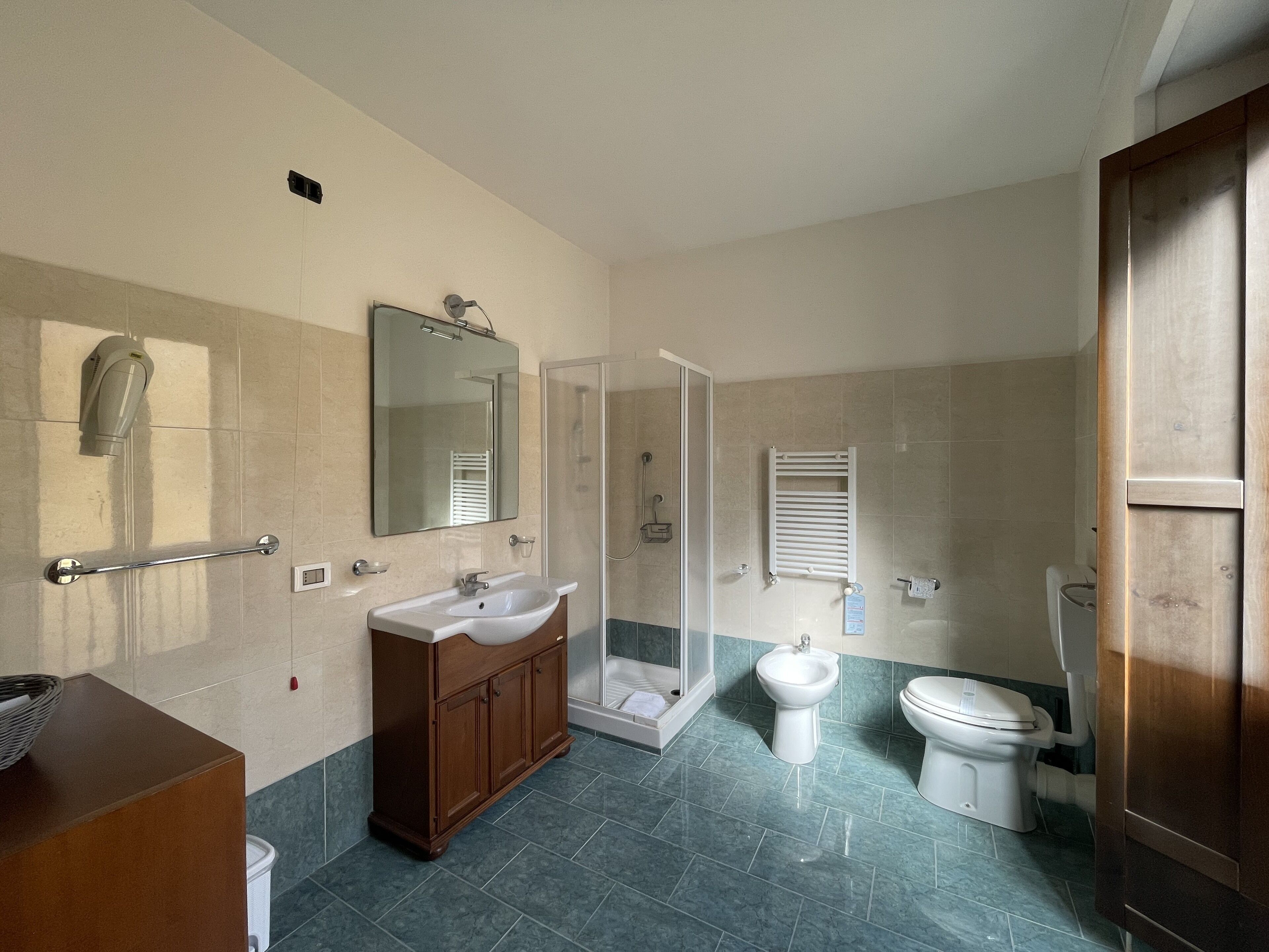 basic room | bathroom | rainfall showerhead, free toiletries, hair dryer, bidet