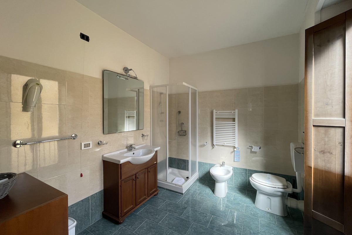 basic room | bathroom | rainfall showerhead, free toiletries, hair dryer, bidet