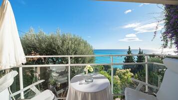 Double Room, Balcony, Sea View (Le Levant) | 2 bedrooms, premium bedding, pillowtop beds, in-room safe