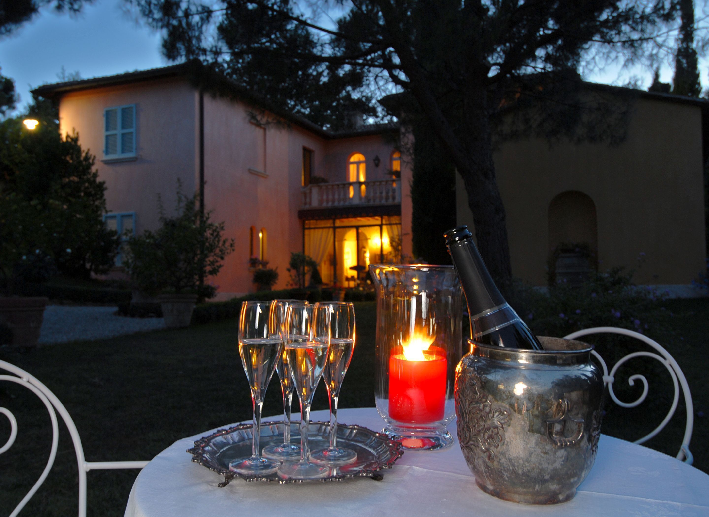 front of property – evening/night