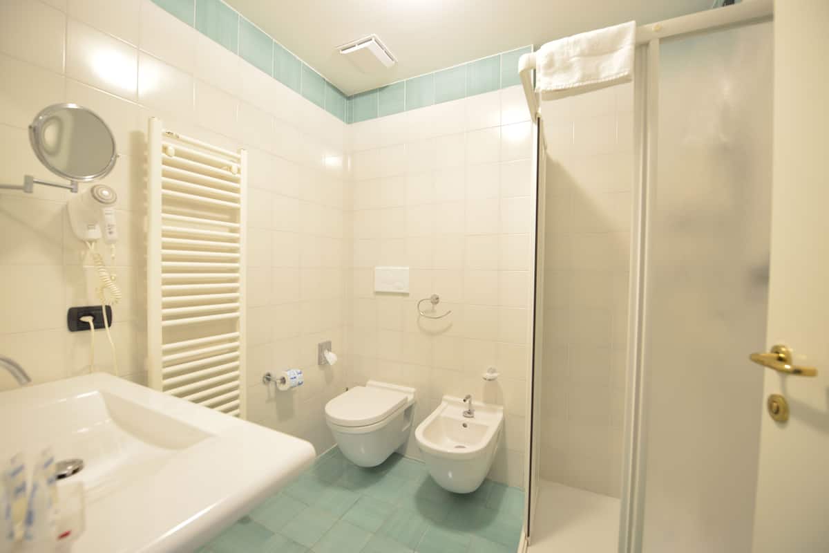 double room | bathroom | shower, free toiletries, hair dryer, bidet